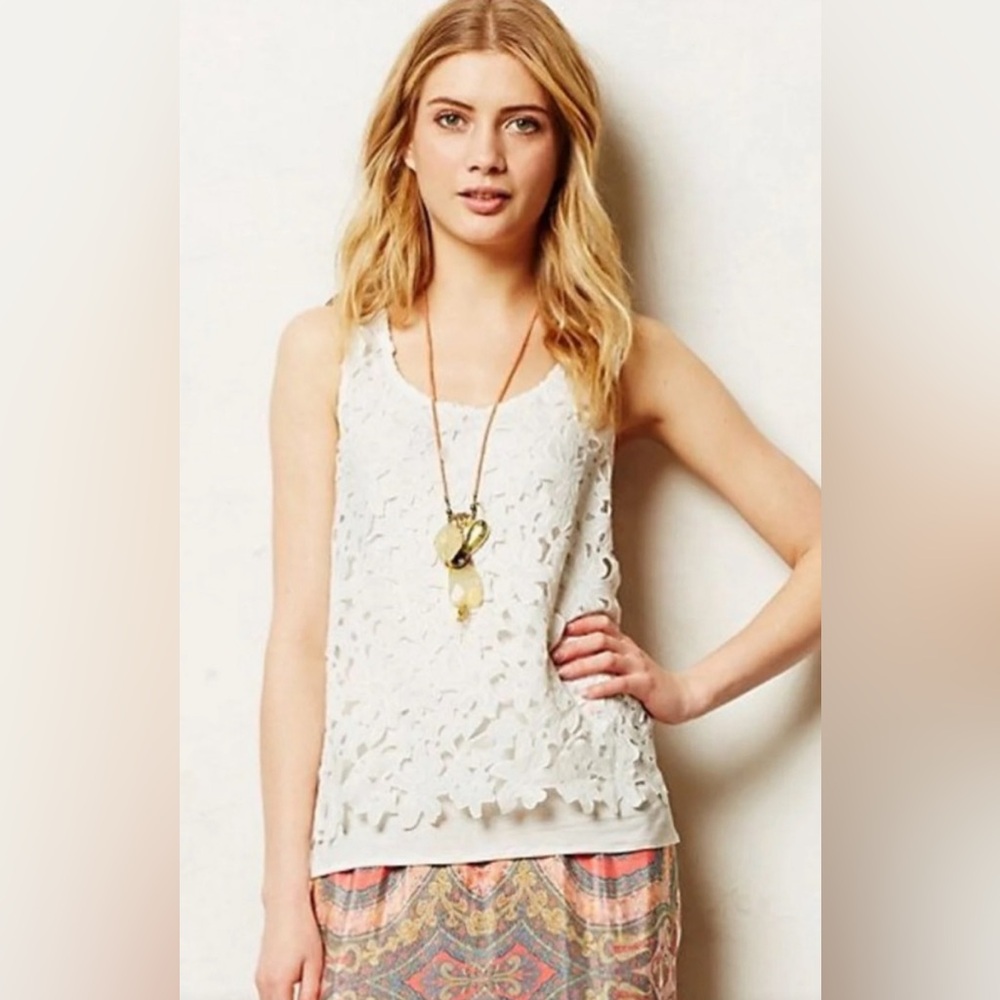 ANTHROPOLOGIE / SUNDAY IN BROOKLYN LACE TOP